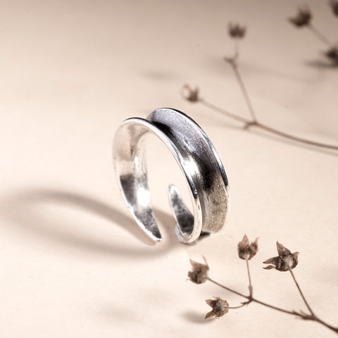Hillestad Fold Ring Smal Sølv - Norway Designs