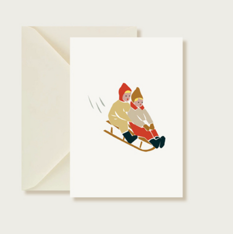 Husta Paper-Julekort "Kjelke"-Norway Designs