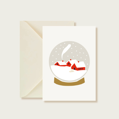 Husta Paper-Julekort "Let it snow"-Norway Designs