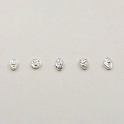 Single Headed Earrings Silver