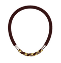 IMPECALB Jewelry-Heklet Halssmykke Vevd Ornament Espresso Brun-Norway Designs