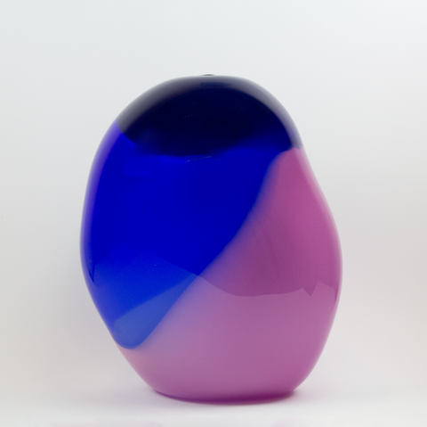 Ida Siebke Glass-Solnedgang Vase Stor Blå/Lilla-Norway Designs