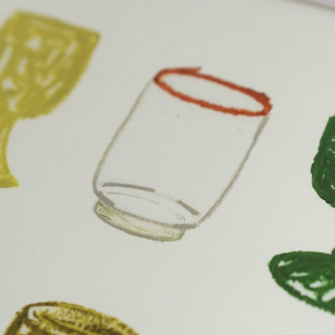 The Poster Club - Plakat 50x70cm A Collection of Glasses - Norway Designs