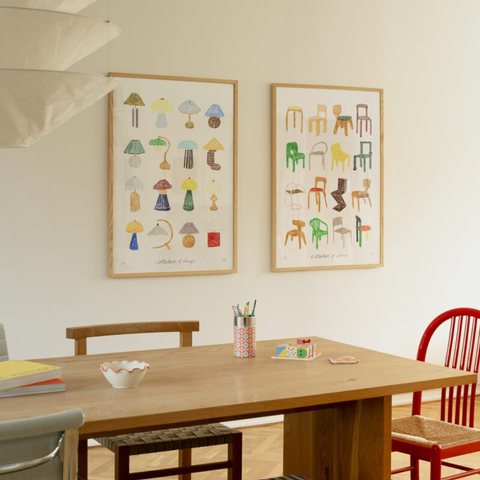 The Poster Club - Plakat 50x70cm A Collection of Lamps - Norway Designs