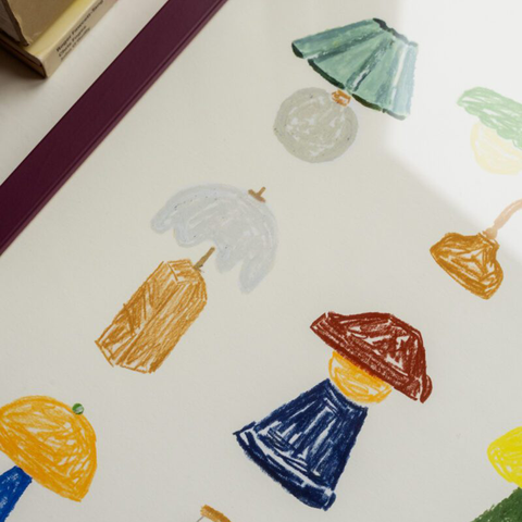 The Poster Club - Plakat 50x70cm A Collection of Lamps - Norway Designs