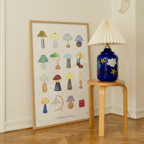 The Poster Club - Plakat 50x70cm A Collection of Lamps - Norway Designs