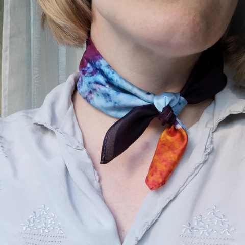 Johanne Teigen-Burgundy Down, Orange Riddle 40x40cm-Norway Designs