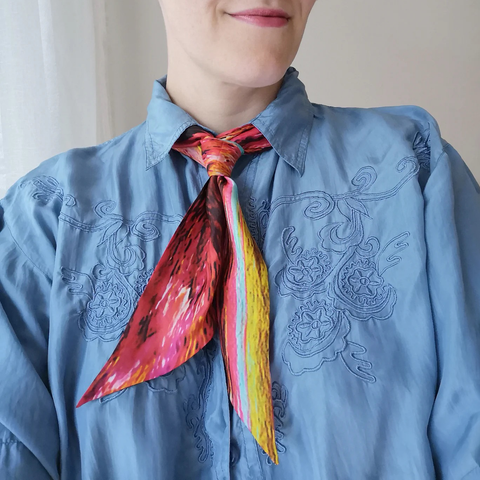 Johanne Teigen-The Cosmic Descant Rose Skjerf 140x10cm-Norway Designs