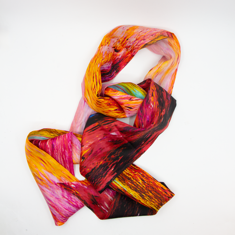 Johanne Teigen-The Cosmic Descant Rose Skjerf 140x10cm-Norway Designs