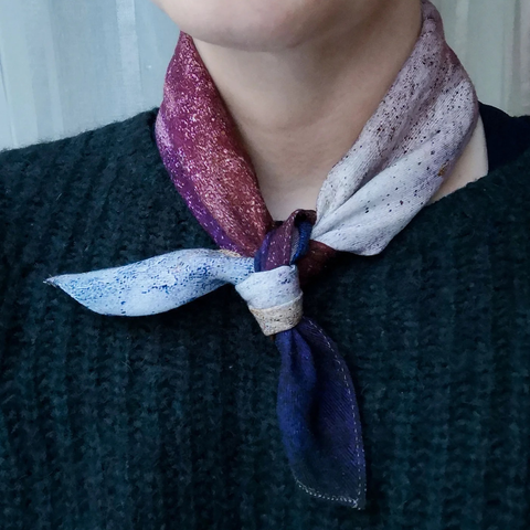 Johanne Teigen-Violet Desert Skjerf 50x50cm-Norway Designs