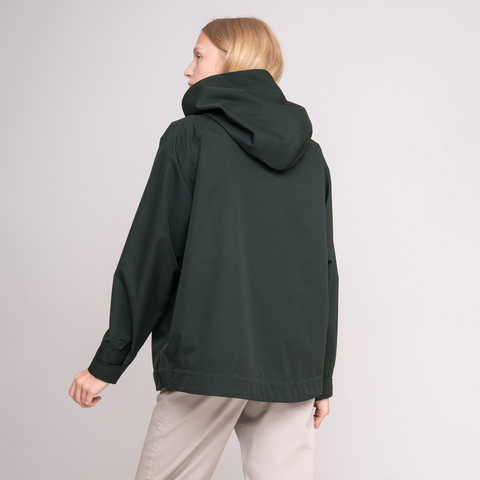 Johnny Love-Maddie Short Poncho Dk Bottle Green-Norway Designs