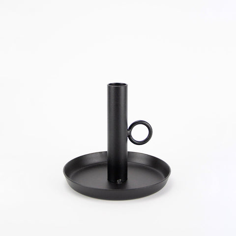 Julepynt - Smidljusstake 12cm Svart - Norway Designs