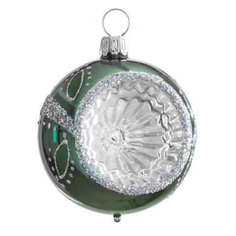 Julepynt Glasskule Grønn 6cm-Norway Designs