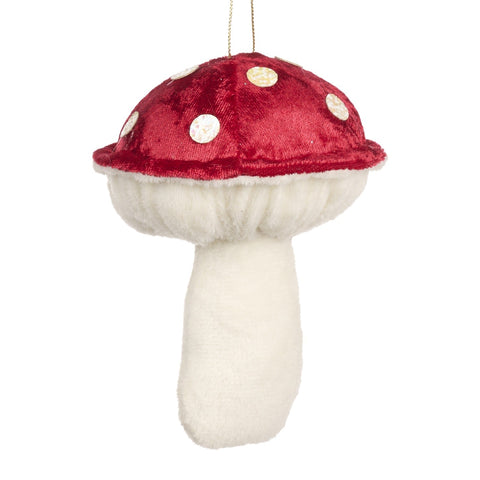 Goodwill - Julepynt Fluesopp i Fløyel 12cm - Norway Designs