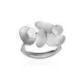 Kaja Gjedebo Lilypond Ring m/2 Blader Stor Sølv - Norway Designs