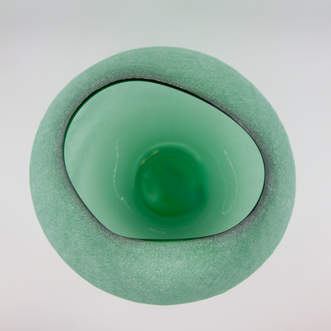 Anemone Glasskulptur Grønn fra Kari Mølstad