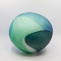 Glassten Blå Stor fra Kari Mølstad, glasskunst