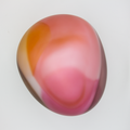 Glassten Rosa Liten fra Kari Mølstad, glassskulptur