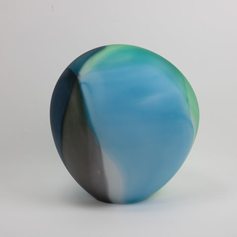 Kari Mølstad-Oase Glassten Blåtoner Høy Matt-Norway Designs