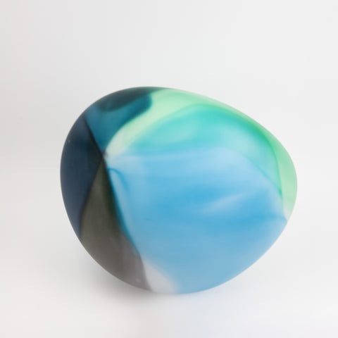 Kari Mølstad-Oase Glassten Blåtoner Høy Matt-Norway Designs