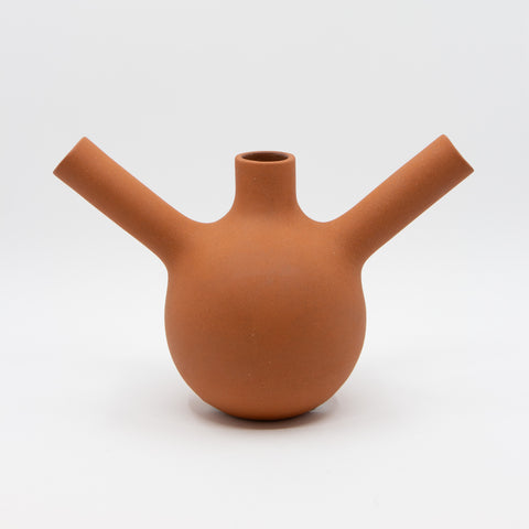 Karin Amdal-Vase Så Hyggelig å Se Deg Liten Terracotta-Norway Designs