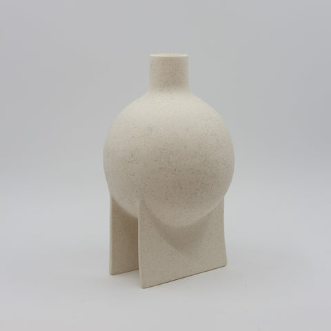 Karin Amdal-Vase Slede Stor Stengods Hvit-Norway Designs