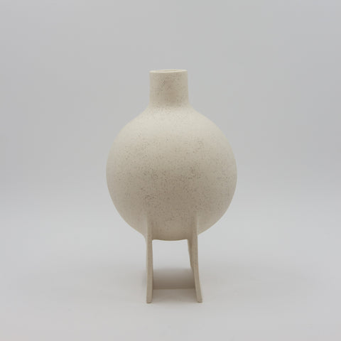 Karin Amdal-Vase Slede Stor Stengods Hvit-Norway Designs