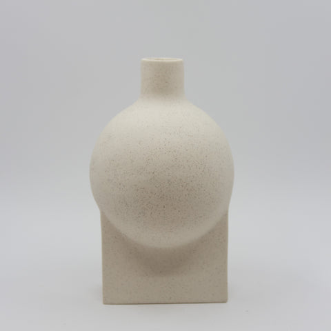 Karin Amdal-Vase Slede Stor Stengods Hvit-Norway Designs