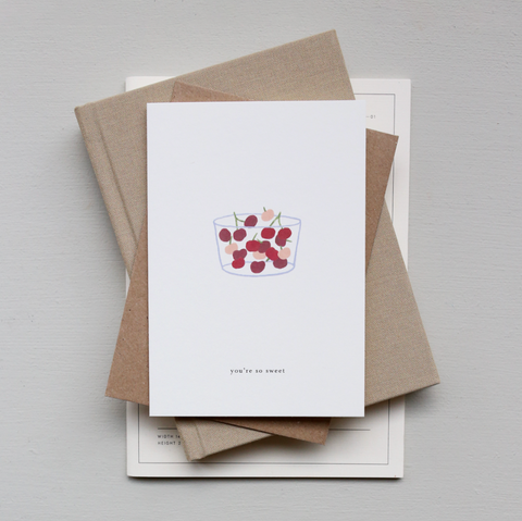 Kartotek-Kort Cherries (you're so sweet)-Norway Designs