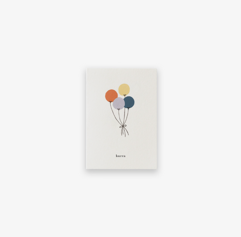 Kartotek-Minikort Ballonger (Hurra)-Norway Designs