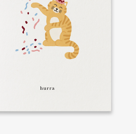 Kartotek-Minikort Katt (Hurra)-Norway Designs