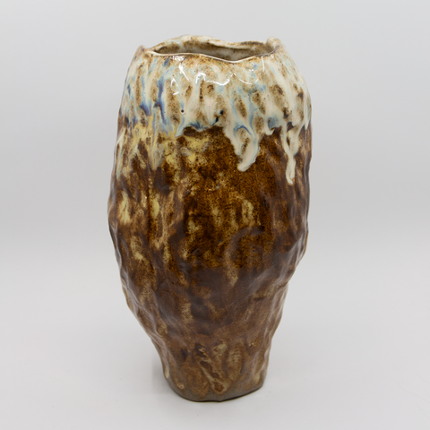 Knopp Vase Stor 7 Bruntoner fra Marthine Spinnangr