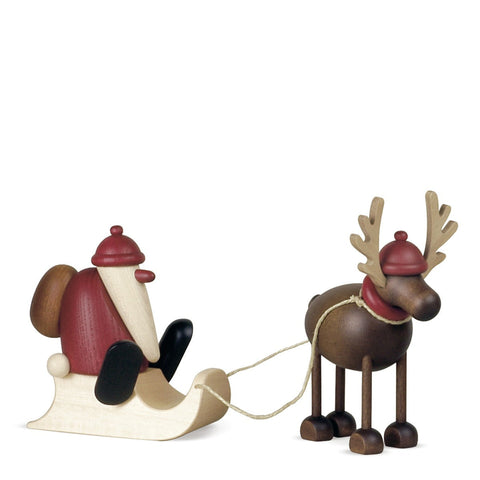 Köhler Designs - Rudolf med Julenisse Claus På Slede - Norway Designs