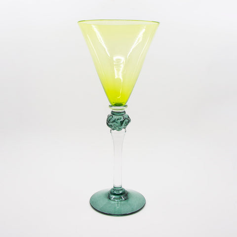 Kongsfoss Glass Wine glass Yellow green