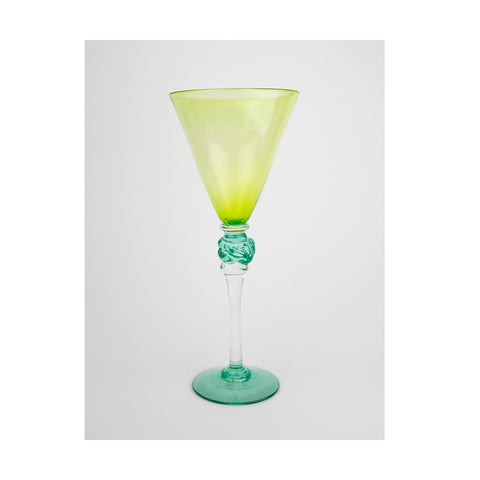 Kongsfoss Glass Vinglass Lys Havgrønn