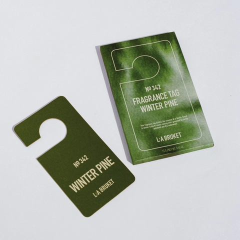 Fragrance Tag No 342 Winter Pine fra L:A Bruket