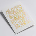 Lagom Design-Julekort Gold Nativity - Norway Designs