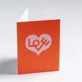 Lagom-minikort Love Heart Red- Norway Designs