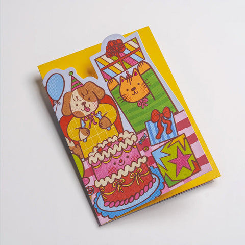 Lagom Design - Utbrettkort -Birthday Party Fold Out Concertina - Norway Designs