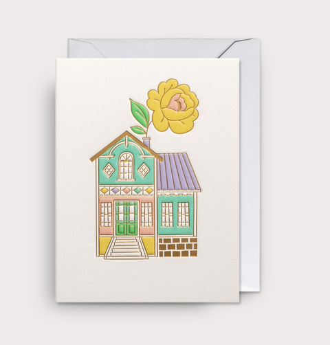 Lagom Design - Flower House Minikort - Norway Designs