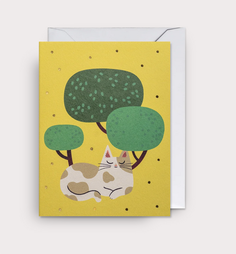 Lagom Design - Japanese Garden Cat Minikort - Norway Designs