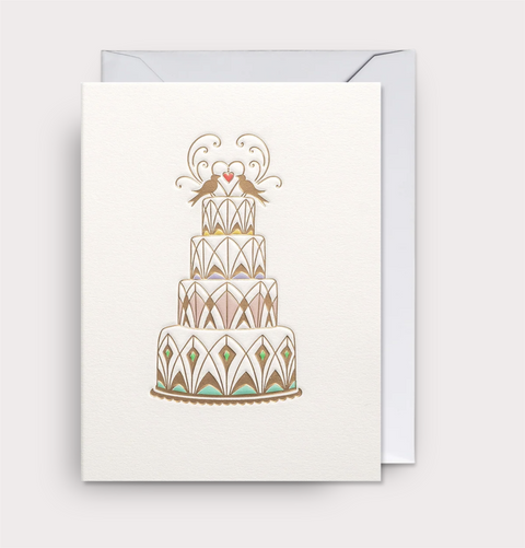 Lagom Design - Ornate Wedding Cake Minikort - NOrway Designs