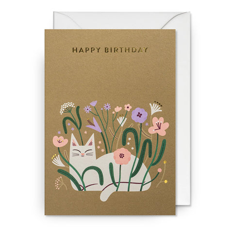 Lagom Design - Kort Wildflower Cat - Norway Designs
