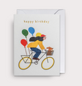 Lagom-Minikort "Bicycle Balloons Birthday"-Norway Designs