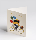 Lagom-Minikort "Bicycle Balloons Birthday"-Norway Designs