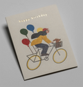 Lagom-Minikort "Bicycle Balloons Birthday"-Norway Designs