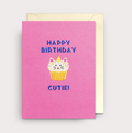 Lagom-Minikort "Happy Birthday Cutie"-Norway Designs