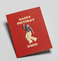 Lagom-Minikort "Happy Birthday Dude!"-Norway Designs