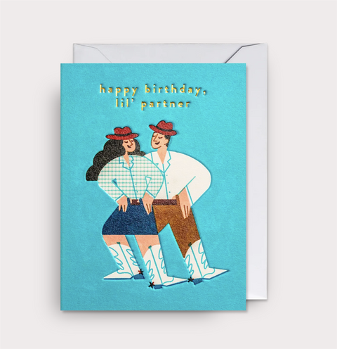 Lagom-Minikort "Happy Birthday Lil' Partner"-Norway Designs