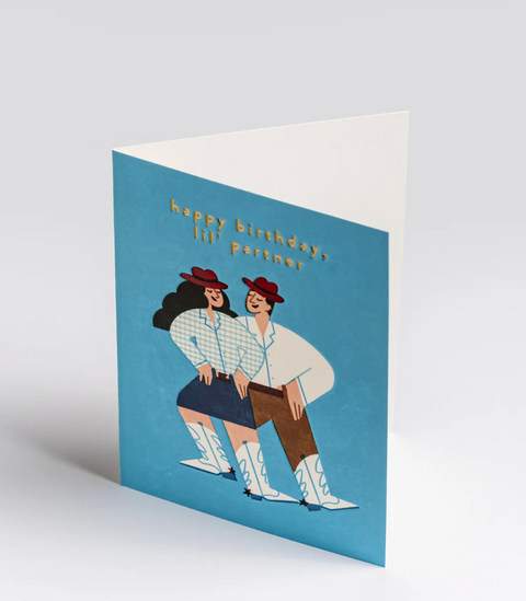 Lagom-Minikort "Happy Birthday Lil' Partner"-Norway Designs